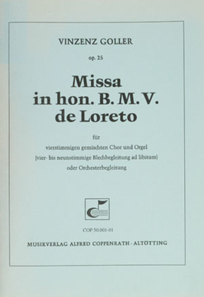 Book cover for Missa in hon. B. M. V. de Loreto