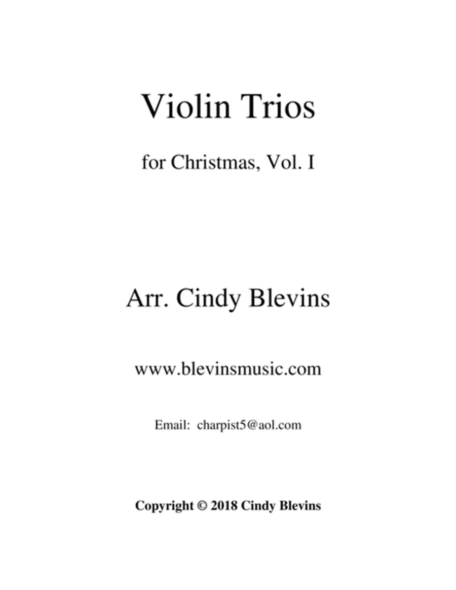 Violin Trios for Christmas, Vol. I image number null