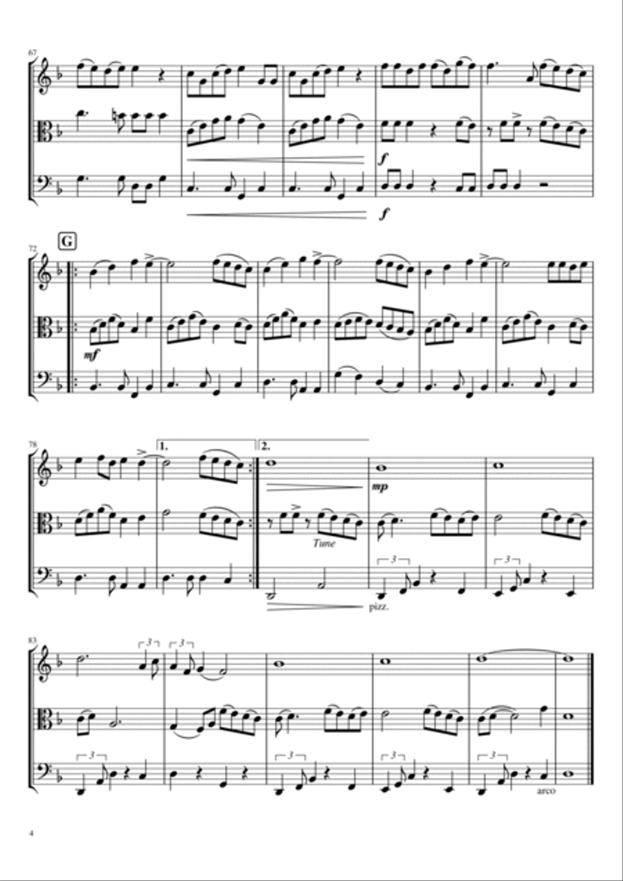 Darte Un Beso String Trio scores gallery preview page 4
