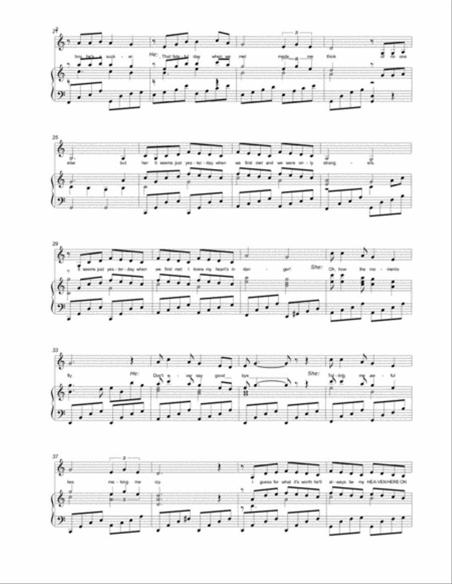 Heaven Here On Earth Voice scores gallery preview page 2