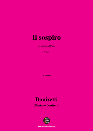 Donizetti-Il sospiro,in g minor,for Voice and Piano