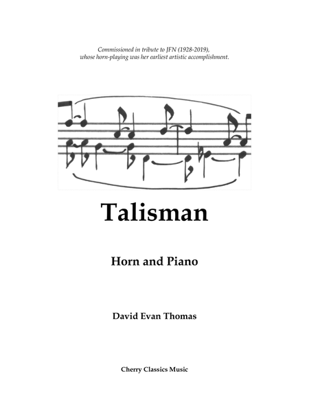 Talisman for Horn and Piano image number null