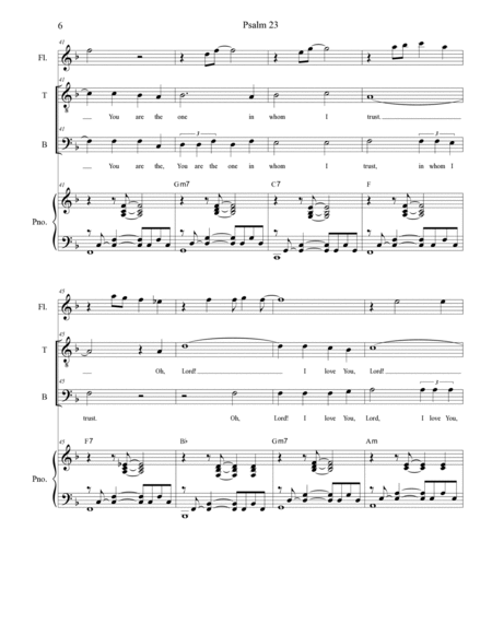 Psalm 23 (Duet for Tenor and Bass solo) image number null