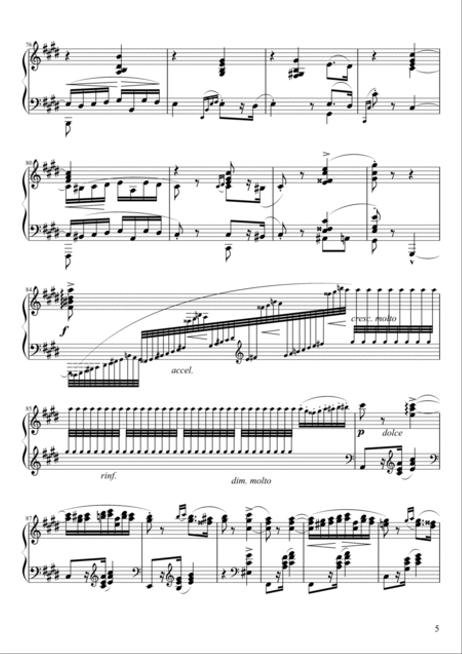 Hungarian Rhapsody No. 2 Piano Solo scores gallery preview page 5