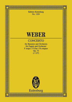 Book cover for Bassoon Concerto in F Major, Op. 75