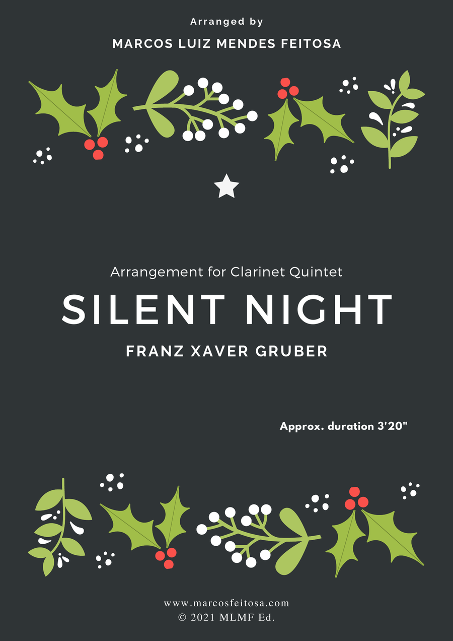 Silent Night - Clarinet Quintet Clarinet Quintet scores gallery preview page 1