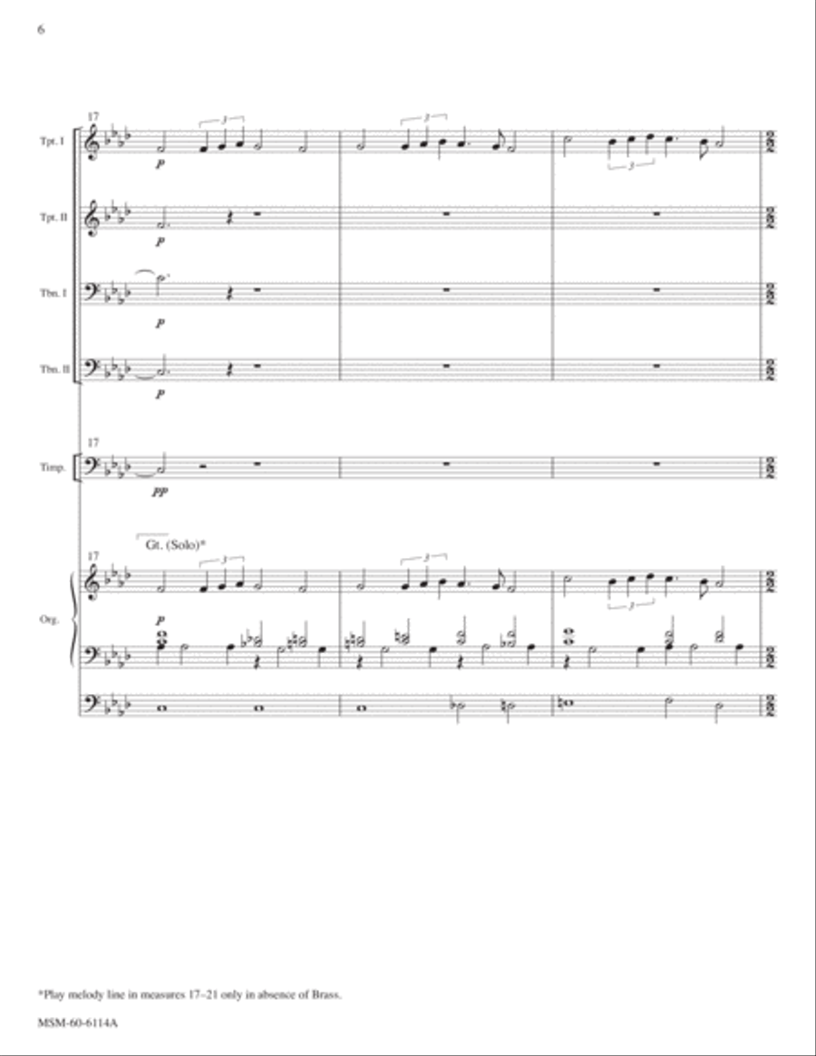 Thy Strong Word Did Cleave the Darkness Choir scores gallery preview page 6