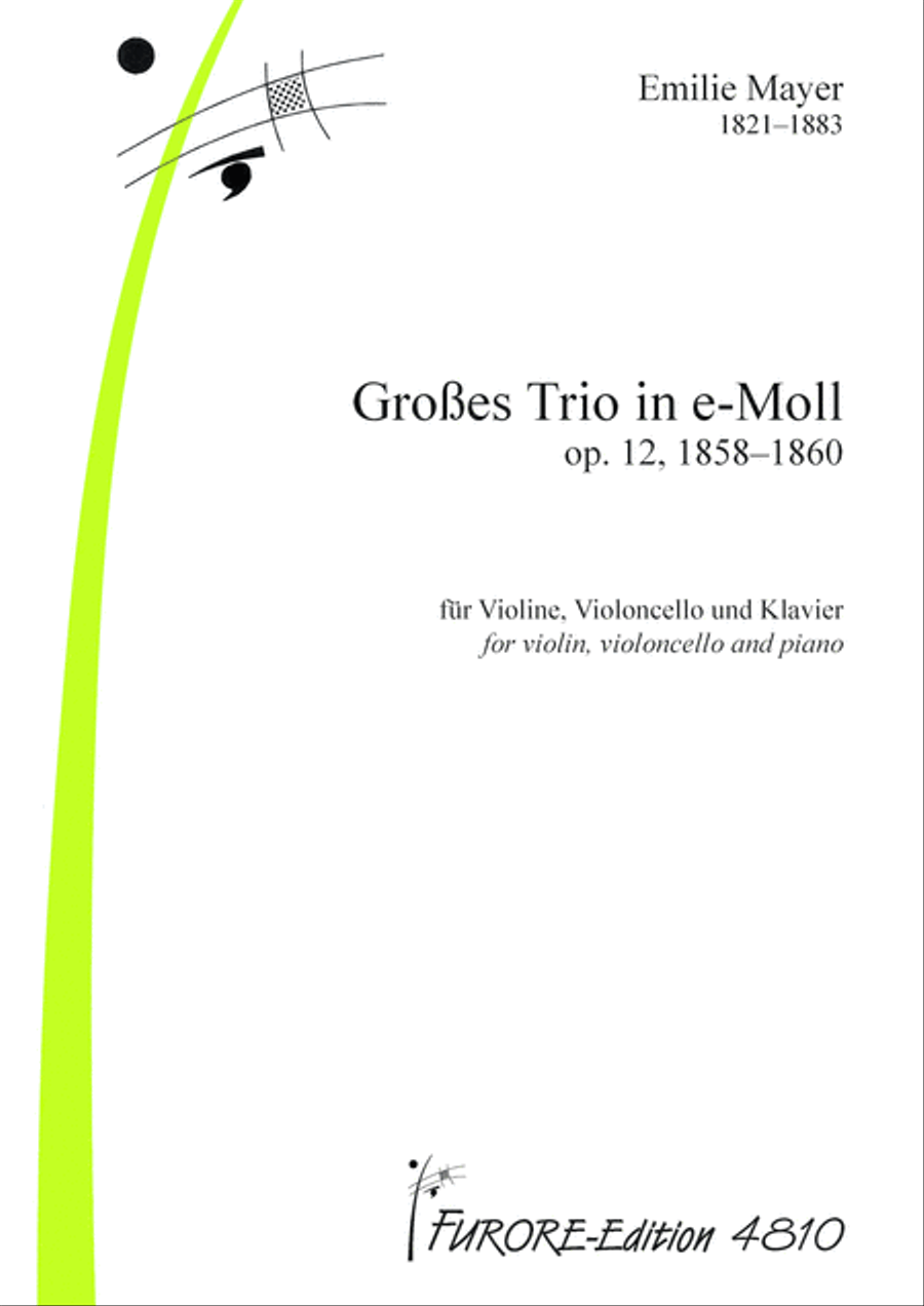 Trio in E minor op. 12 Piano Trio scores gallery preview page 1