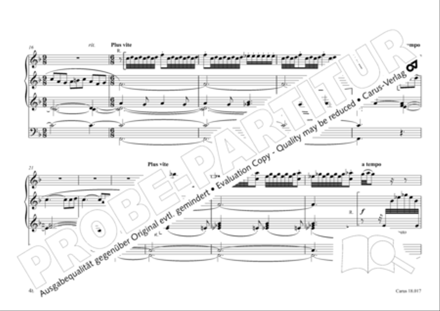 Tournemire: Funf Improvisationen fur Orgel solo Organ Solo scores gallery preview page 48