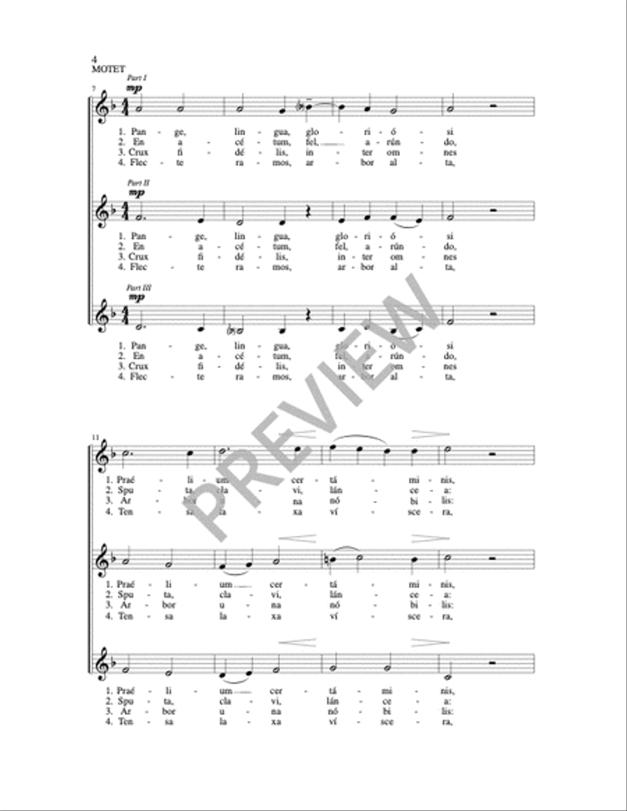 Sing, My Tongue, the Song of Triumph 3-Part scores gallery preview page 5