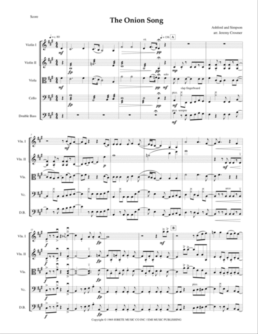 The Onion Song String Quartet scores gallery preview page 3