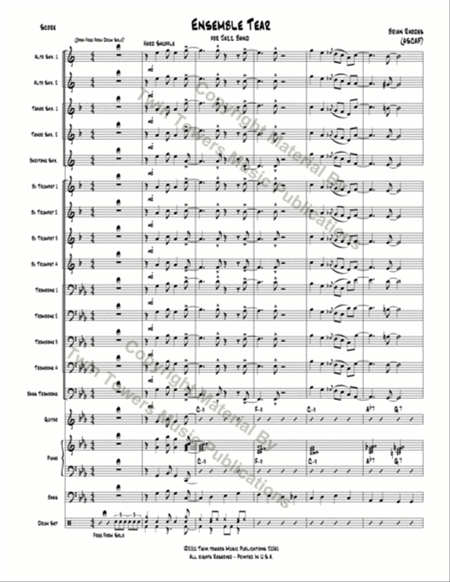 Ensemble Tear Jazz Ensemble scores gallery preview page 3