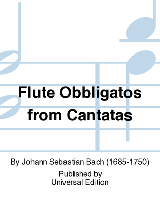 Book cover for Flute Obbligatos From Cantatas