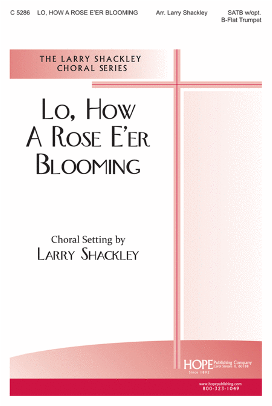 Lo, How a Rose E'er Blooming 4-Part scores gallery preview page 1