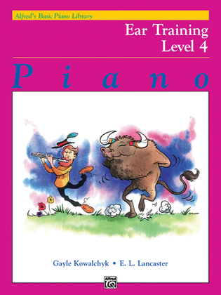 Book cover for Alfred's Basic Piano Course Ear Training, Level 4