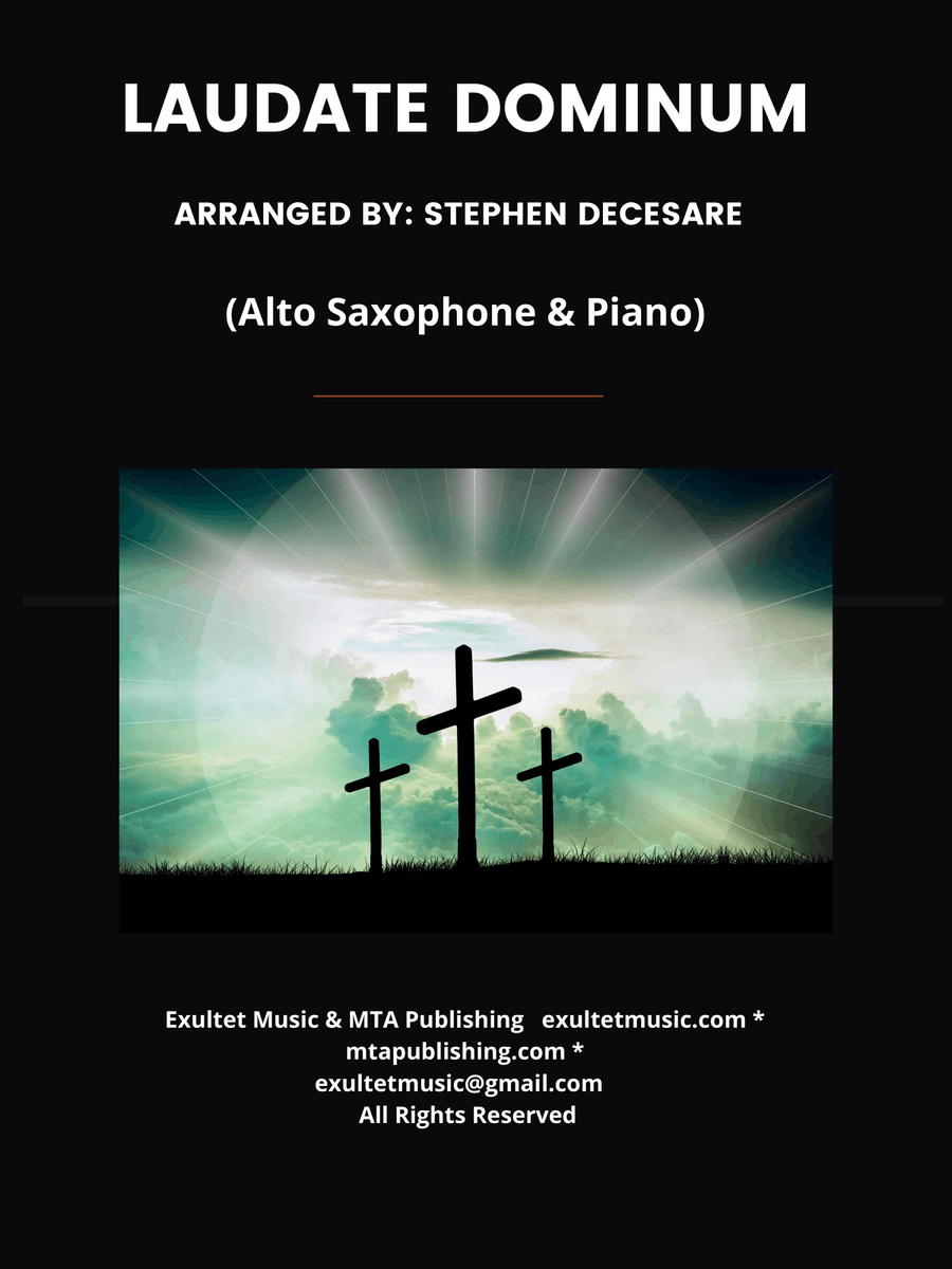 Laudate Dominum (Alto Saxophone - Piano Accompaniment) Alto Saxophone scores gallery preview page 1