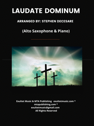 Book cover for Laudate Dominum (Alto Saxophone - Piano Accompaniment)