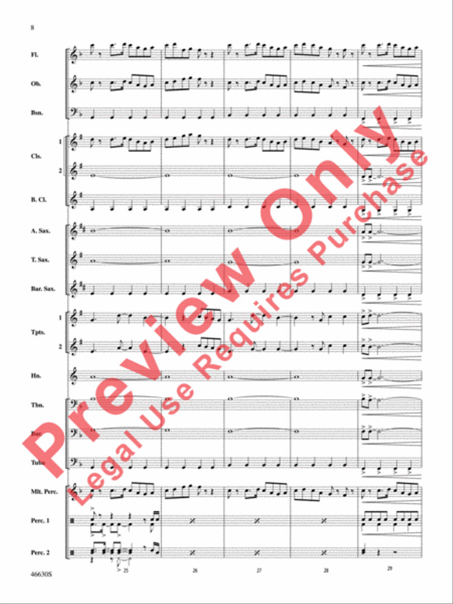 The LEGO Ninjago Movie: Selections from the Motion Picture Soundtrack Concert Band scores gallery preview page 9