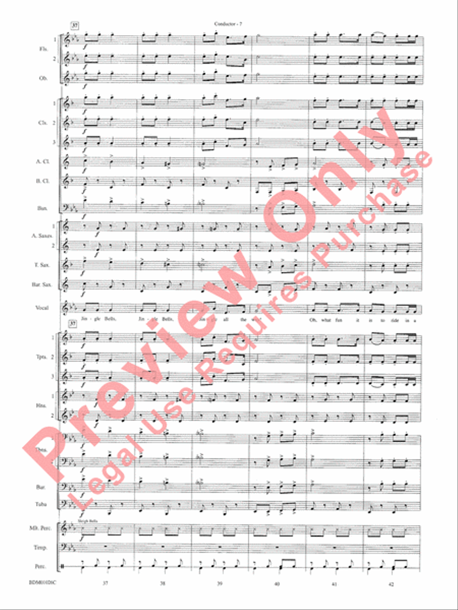 The Ultimate Christmas Sing-Along Concert Band scores gallery preview page 9