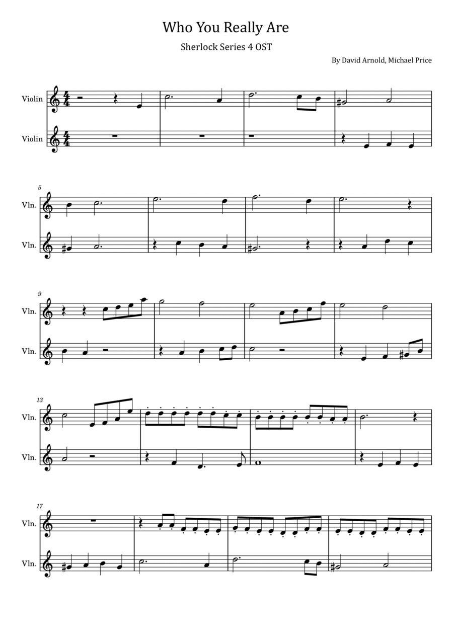 Who You Really Are String Duet scores gallery preview page 1