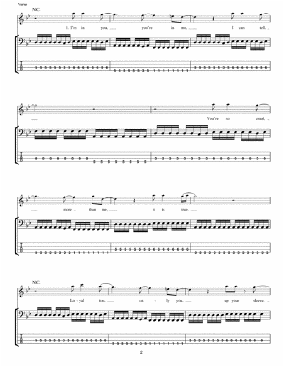 First It Giveth Guitar Tablature scores gallery preview page 2
