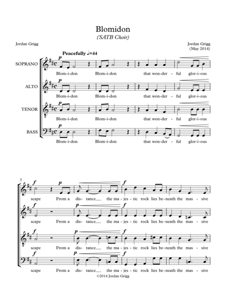 Blomidon (SATB Choir) image number null