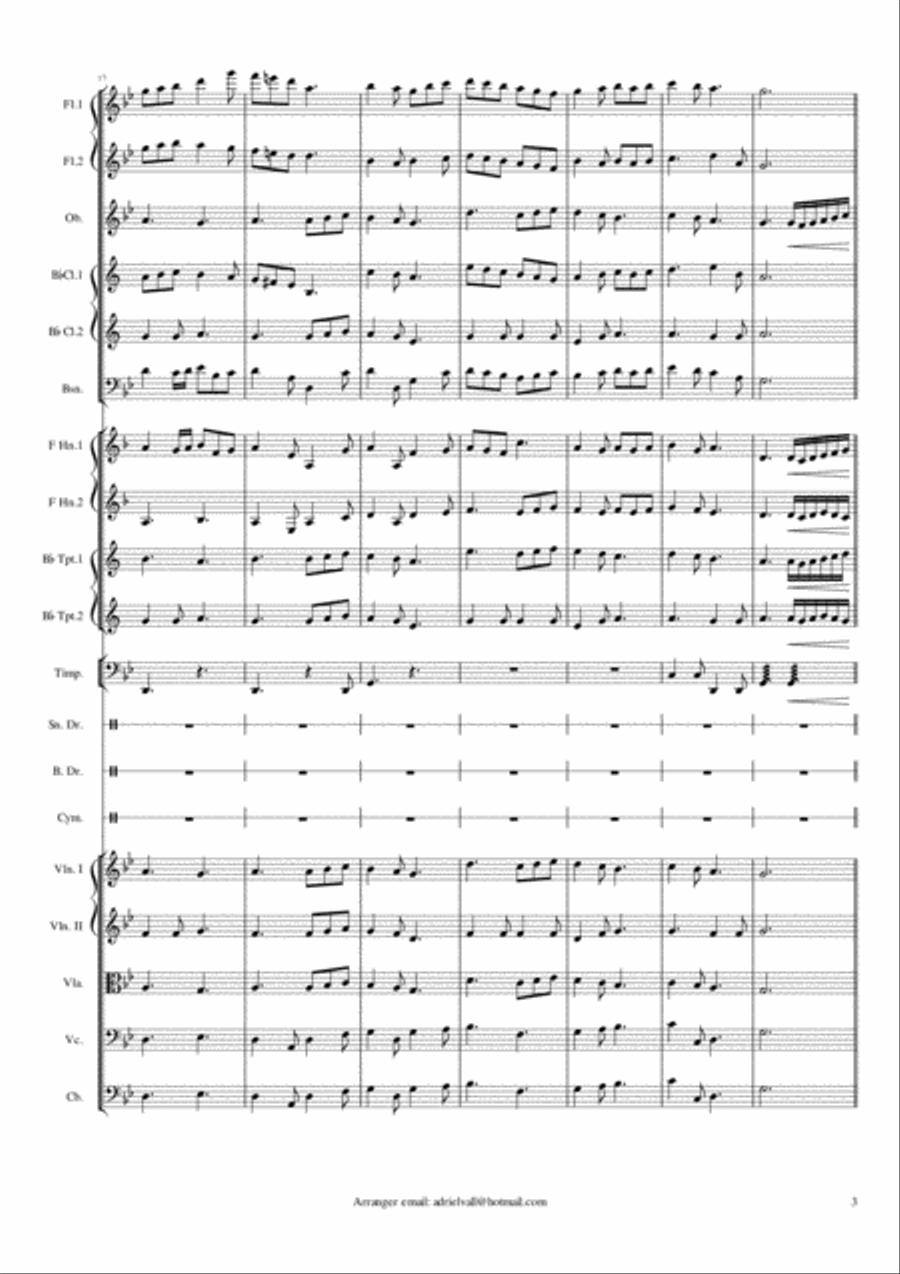 Ton-y-Botel (Ebenezer) Chamber Orchestra scores gallery preview page 3