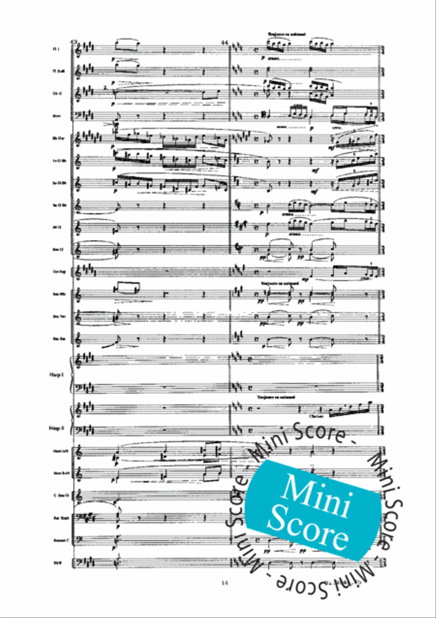 Prelude a L'Apres-Midi D'un Faune Concert Band scores gallery preview page 18