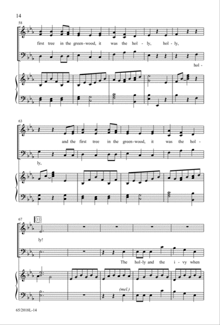 A Ceremony of Lessons and Carols 3-Part scores gallery preview page 15