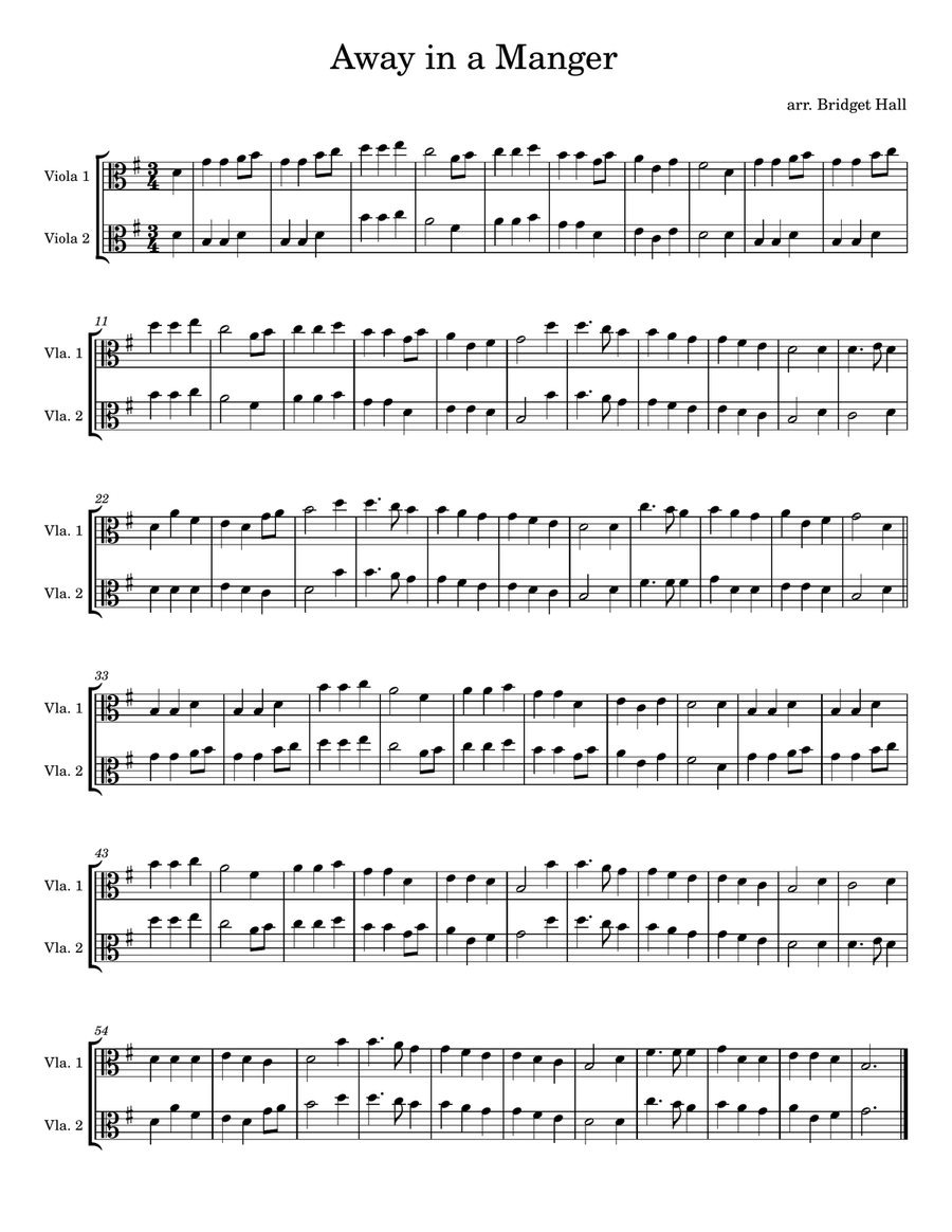 22 Christmas Duets for Viola String Duet scores gallery preview page 5