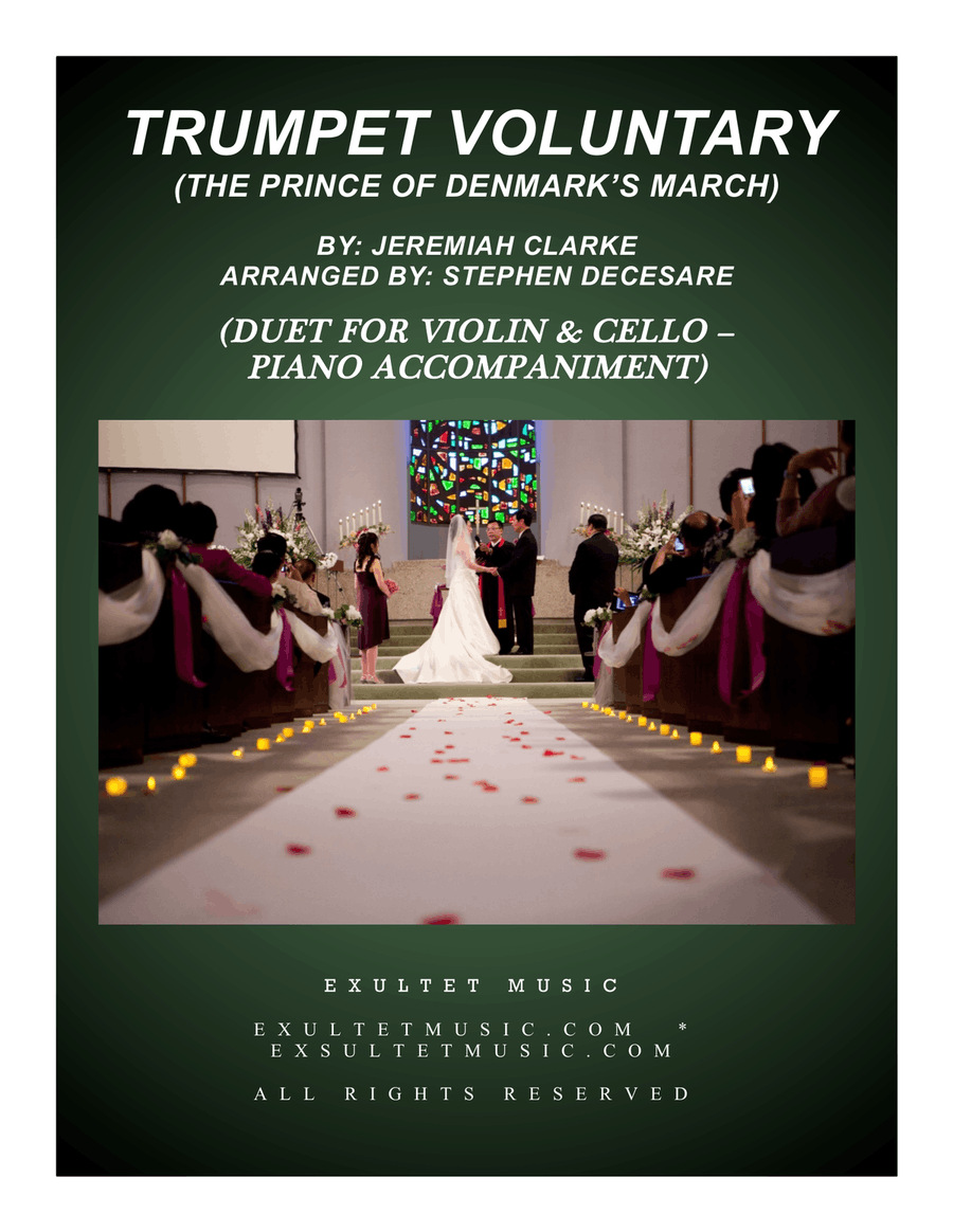 Trumpet Voluntary (Duet for Violin and Cello - Piano Accompaniment) Trumpet scores gallery preview page 1