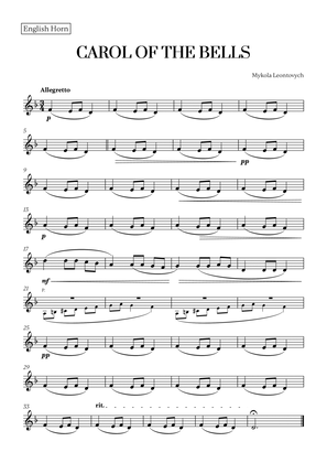 Carol of the Bells (Very Easy/Beginner) (for English Horn)