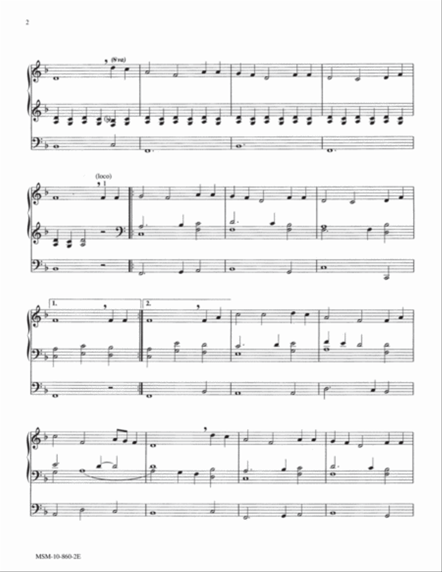 Lord, Whose Love In Humble Service Organ scores gallery preview page 2