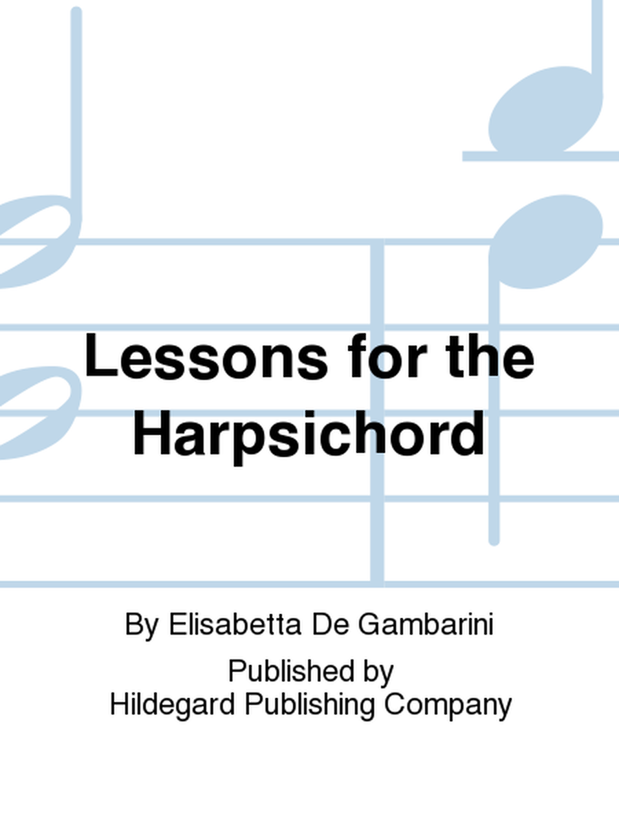 Lessons For the Harpsichord
