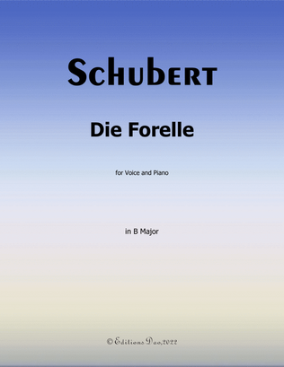 Book cover for Die Forelle, by Schubert, in B Major