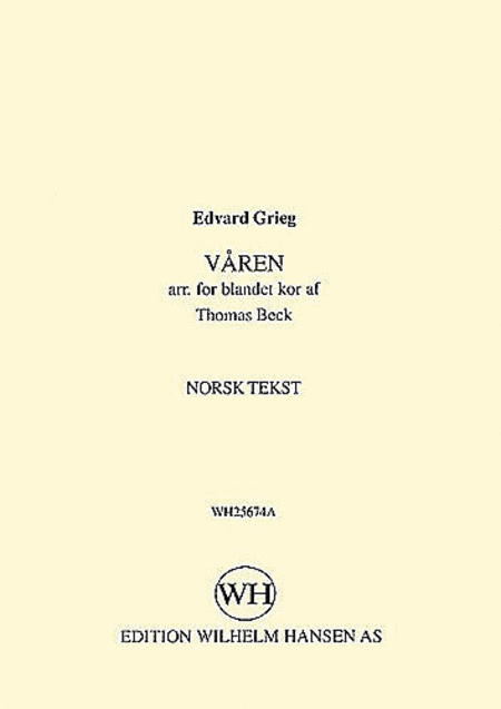 Edvard Grieg: Varen (Norwegian Text)