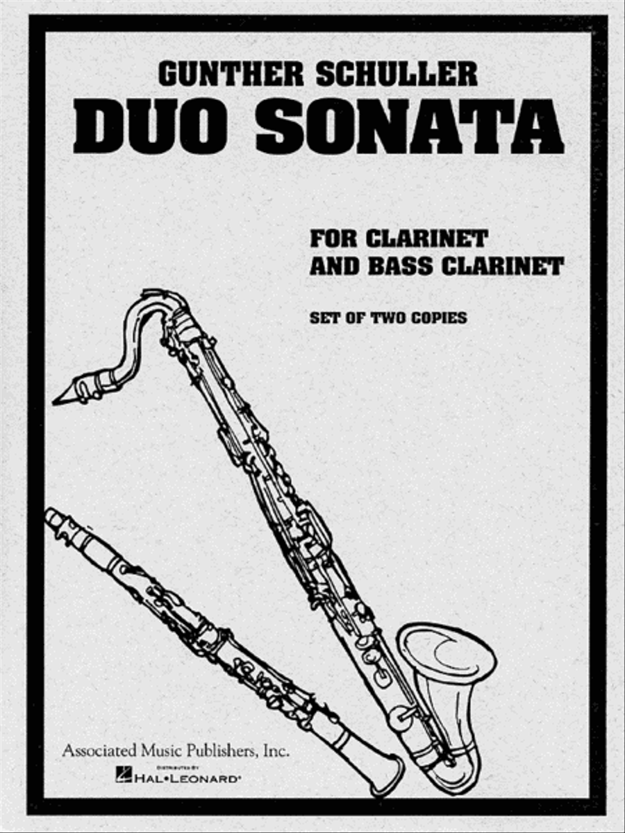 Duo Sonata Duo Sonata Bass Clarinet scores gallery preview page 1