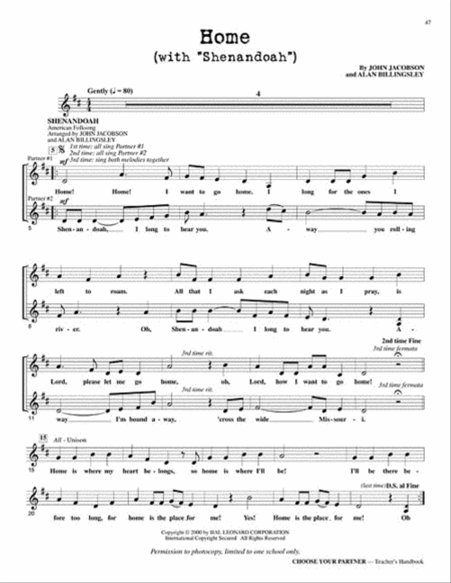 Choose Your Partner (Collection) Choir scores gallery preview page 5