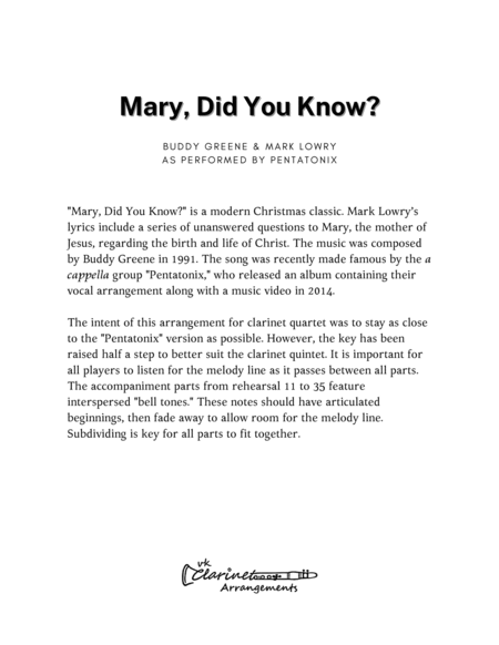 Mary, Did You Know? image number null