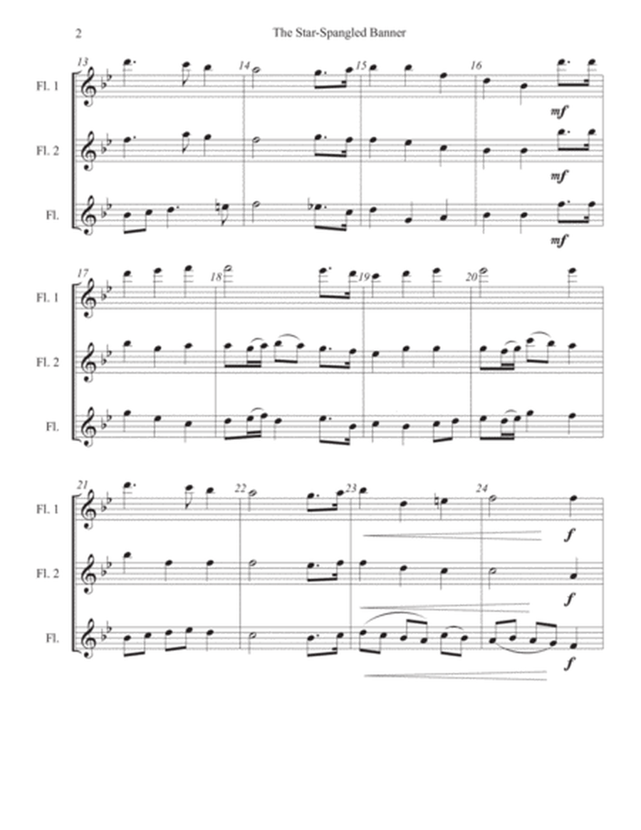 The Star-Spangled Banner for Flute Trio image number null