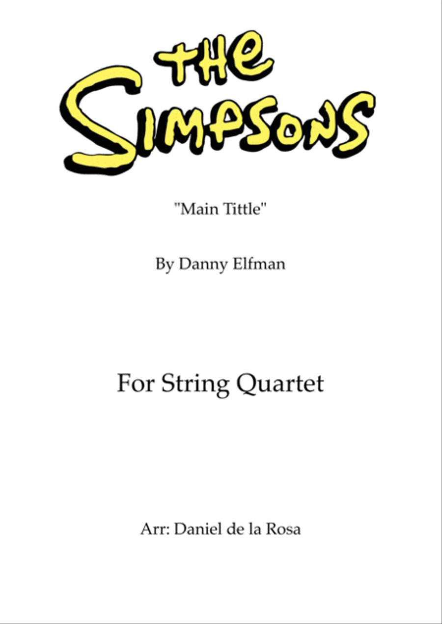 Book cover for Theme From The Simpsons TM from the Twentieth Century Fox Television Series THE SIMPSONS