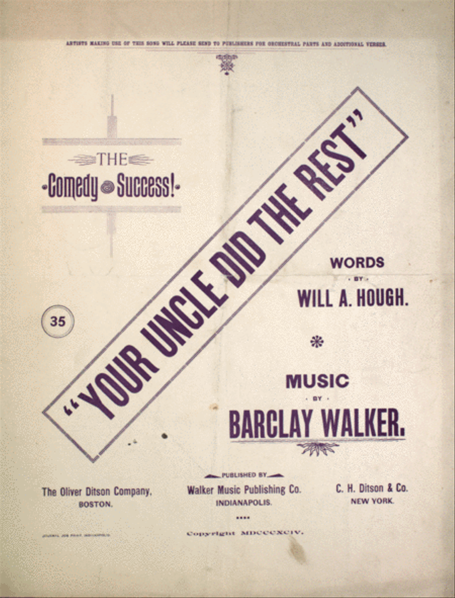 Your Uncle Did the Rest. The Comedy Success Voice scores gallery preview page 1