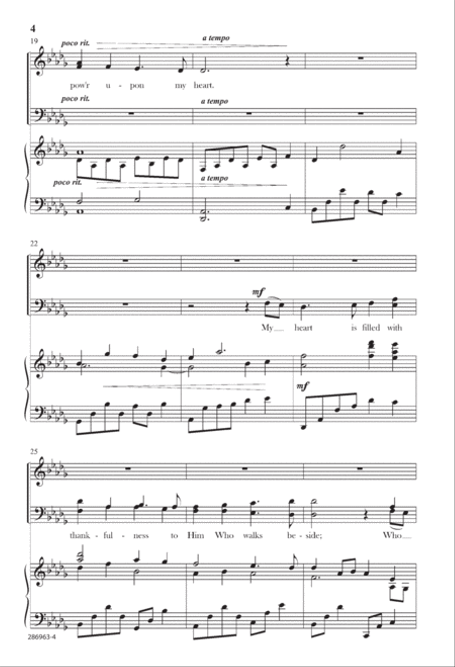 My Heart is Filled With Thankfulness 4-Part scores gallery preview page 4