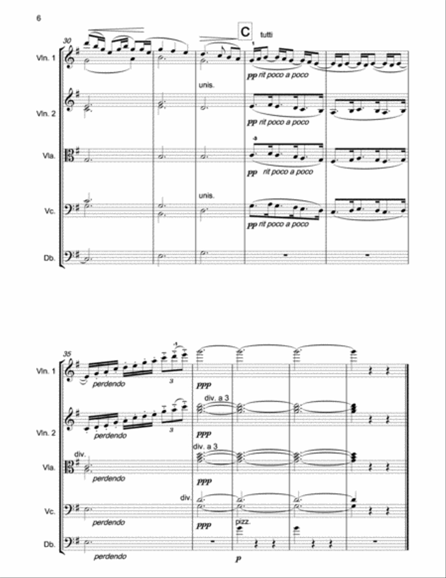 DEBUSSY La fille aux cheveux de lin for string orchestra String Orchestra scores gallery preview page 5
