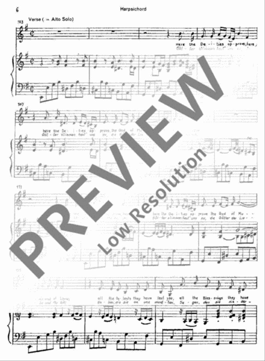 Ode for St Cecilia's Day 1683 Basso Continuo scores gallery preview page 6
