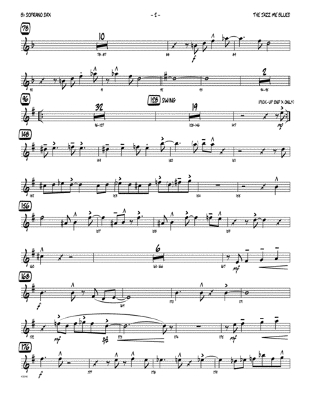 Jazz Me Blues, The - Bb Soprano Sax