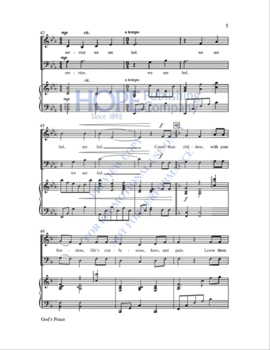 God's Peace 2-Part scores gallery preview page 6