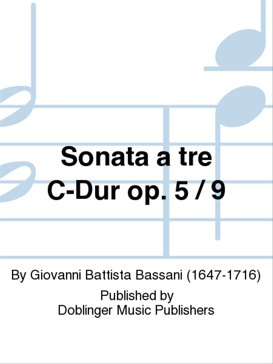 Sonata a tre C-Dur op. 5 / 9 Violin scores gallery preview page 1