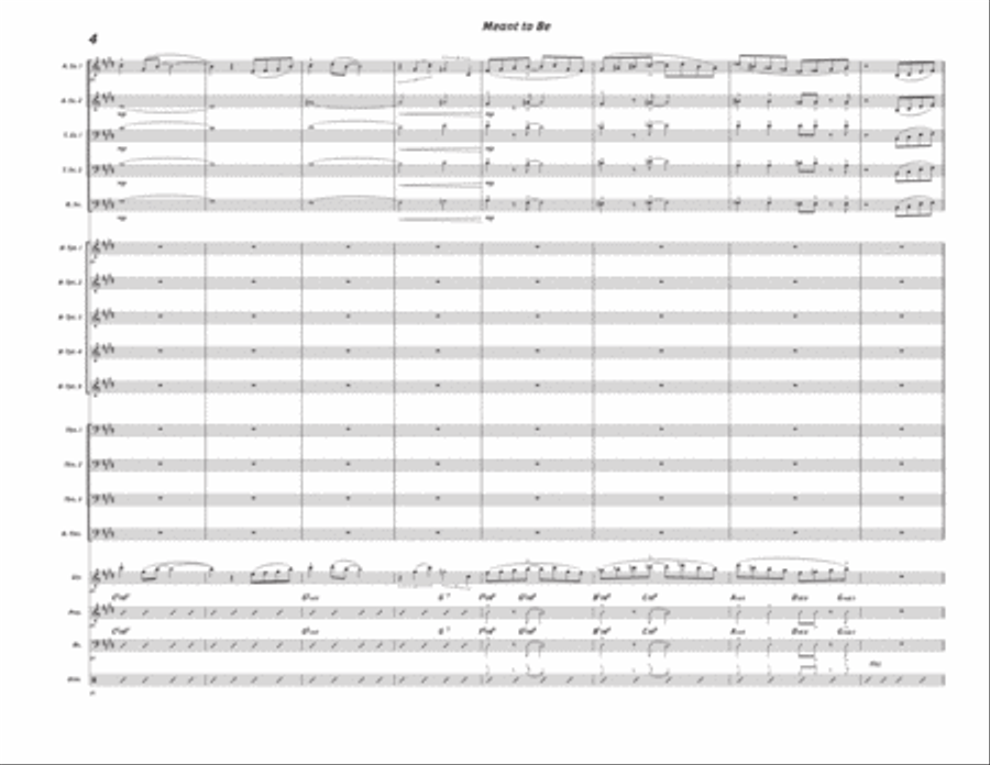 Meant to Be Meant to Be Jazz Ensemble scores gallery preview page 5
