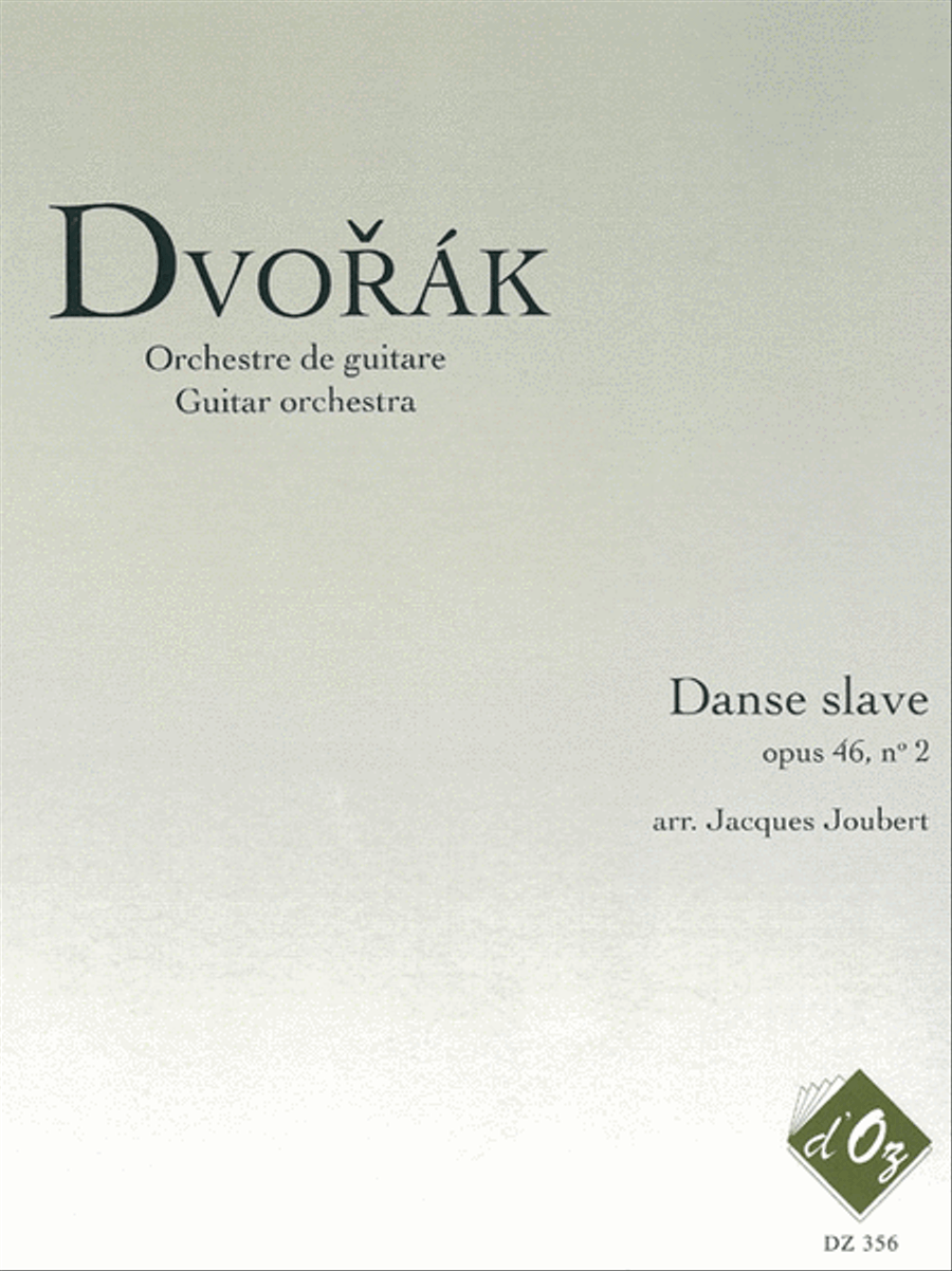 Danse slave, opus 46, no 2 - 2 cahiers Guitar Ensemble scores gallery preview page 1
